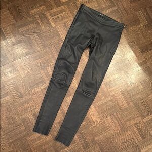 Mackage Black Leather Leggings size 2